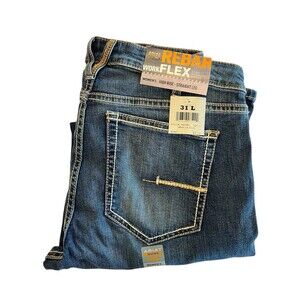 ARIAT Jeans Rebar Work Flex NEW Womens Sz 31 L  High Rise Straight Jeans 31/35